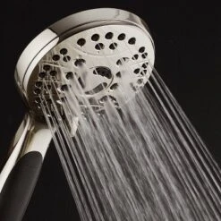 High Pressure 6 Setting Luxury Handheld Shower Head With Extra Wall Bracket Nickel - Aquabar 6 High Pressure 6 Setting Luxury Handheld Shower Head With Extra Wall Bracket Nickel - Aquabar -Bathroom Products Store GUEST 002c772b 82a3 46db bc14 57f9cdc3b2d5