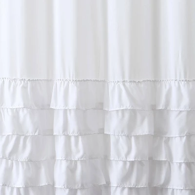 72"X72" Melanie Ruffle Shower Curtain White - VCNY 72"X72" Melanie Ruffle Shower Curtain White - VCNY -Bathroom Products Store GUEST 0164ccdd 9a6a 4475 a6b6 65cae164bde1
