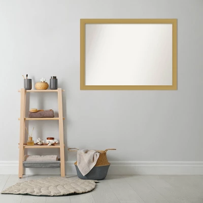 42" x 31" Non-Beveled Grace Bathroom Wall Mirror Brushed Gold - Amanti Art 42" X 31" Non-Beveled Grace Bathroom Wall Mirror Brushed Gold - Amanti Art -Bathroom Products Store GUEST 01679e42 3f72 4421 a17e 93edc22a5b5a