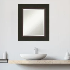 Amanti Art Milano Bronze Beveled Wood Bathroom Wall Mirror -Bathroom Products Store GUEST 018db686 276c 48df be8c e0379b678ee2