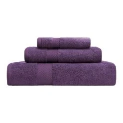 Contemporary Quick-Drying Zero-Twist Cotton 3-Piece Towel Set - Blue Nile Mills -Bathroom Products Store GUEST 046a6061 8e29 442e 94e6 969d90bdabc1