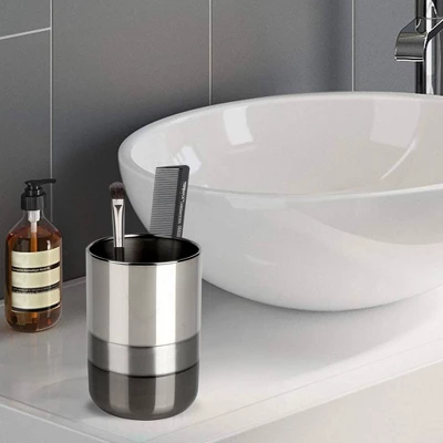 Triune 3-Tone Tumbler Cup Stainless Steel - Nu Steel Triune 3-Tone Tumbler Cup Stainless Steel - Nu Steel -Bathroom Products Store GUEST 06b6b1fb 2dc5 4ccc b005 4236735f2996