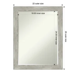 Amanti Art Dove Greywash Narrow Petite Bevel Bathroom Wall Mirror 27.5 X 21.5 In. 4 Amanti Art Dove Greywash Narrow Petite Bevel Bathroom Wall Mirror 27.5 X 21.5 In. -Bathroom Products Store GUEST 06ccef8b 0c85 4a17 849b 160b76b195ca