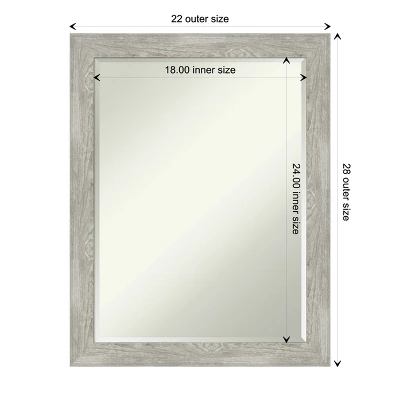 Amanti Art Dove Greywash Narrow Petite Bevel Bathroom Wall Mirror 27.5 x 21.5 in. Amanti Art Dove Greywash Narrow Petite Bevel Bathroom Wall Mirror 27.5 X 21.5 In. -Bathroom Products Store GUEST 06ccef8b 0c85 4a17 849b 160b76b195ca