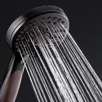 High Pressure 6 Setting Luxury Handheld Shower Head with Extra Wall Bracket Oil Rubbed Bronze - Aquabar High Pressure 6 Setting Luxury Handheld Shower Head With Extra Wall Bracket Oil Rubbed Bronze - Aquabar -Bathroom Products Store GUEST 070d49db 63ea 47c9 a4a8 717fff09e6ff