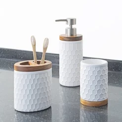 3pc Echo Bath Accessories Set White - 88 Main -Bathroom Products Store GUEST 0893580d f2dd 4bbf b8f6 67b190270581