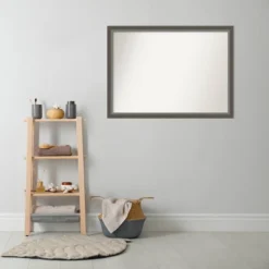 41" X 30" Non-Beveled Domus Wood Bathroom Wall Mirror Dark Silver - Amanti Art 6 41" X 30" Non-Beveled Domus Wood Bathroom Wall Mirror Dark Silver - Amanti Art -Bathroom Products Store GUEST 0899413d 3dfb 4911 aacd 0ff8e9bf445c