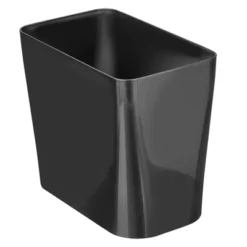 MDesign Rectangular Trash Can Wastebasket, Garbage Bin - Plastic -Bathroom Products Store GUEST 08eb40cf a298 4099 92bd 36d718439fb0