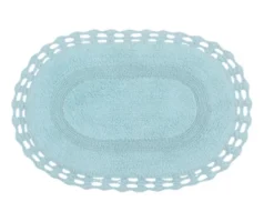 Hampton Crochet Collection Cotton Reversible Tufted Bath Rug - Home Weavers