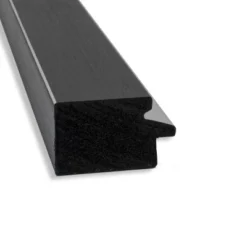 21" X 27" Non-Beveled Eva Narrow Bathroom Wall Mirror Black - Amanti Art