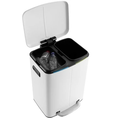happimess Marco Rectangular 10.5-Gallon Double Bucket Trash Can with Soft-Close Lid Happimess Marco Rectangular 10.5-Gallon Double Bucket Trash Can With Soft-Close Lid -Bathroom Products Store GUEST 0acc8a75 d7f4 4417 ace1 7953906685ad