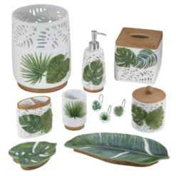 Avanti Viva Palm Wastebasket