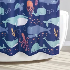 Whales Shower Curtain - Allure Home Creations -Bathroom Products Store GUEST 0b83fb05 4213 475e 8d01 572536595a9f