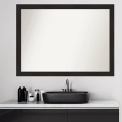 42" X 31" Non-Beveled Furniture Narrow Bathroom Wall Mirror Espresso Brown - Amanti Art 9 42" X 31" Non-Beveled Furniture Narrow Bathroom Wall Mirror Espresso Brown - Amanti Art -Bathroom Products Store GUEST 0d37812e a960 4f8f 940c db7e6c76d366