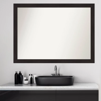 42" x 31" Non-Beveled Furniture Narrow Bathroom Wall Mirror Espresso Brown - Amanti Art 42" X 31" Non-Beveled Furniture Narrow Bathroom Wall Mirror Espresso Brown - Amanti Art -Bathroom Products Store GUEST 0d37812e a960 4f8f 940c db7e6c76d366