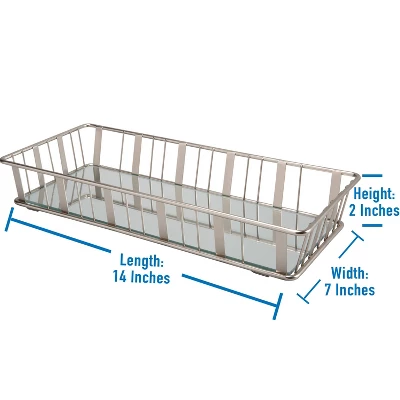 Aristo Vanity Tray with Mirror Silver - Laura Ashley Aristo Vanity Tray With Mirror Silver - Laura Ashley -Bathroom Products Store GUEST 0de67a53 0c1c 472c a730 681b6143a1ef