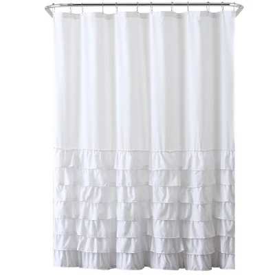 72"X72" Melanie Ruffle Shower Curtain White - VCNY 72"X72" Melanie Ruffle Shower Curtain White - VCNY -Bathroom Products Store GUEST 11549716 0515 4326 aed6 7e8b22762420