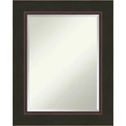 Amanti Art Milano Bronze Beveled Wood Bathroom Wall Mirror -Bathroom Products Store GUEST 126ec47c 1bdc 4ba7 a511 314f19ddb294