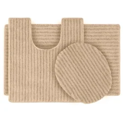 3pc Sheridan Plush Washable Nylon Bath Rug Set - Garland -Bathroom Products Store GUEST 138b9f07 f224 46fb 82d4 8b536d79792f