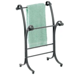 MDesign Fingertip Towel Holder For Bath Vanity Countertops - Satin -Bathroom Products Store GUEST 13d15923 db52 4639 8e1e daa8e9020b9e