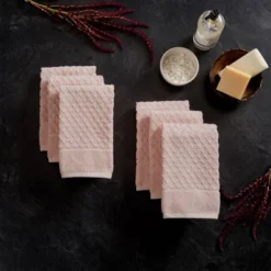 6pc Cotton Diamond Textured Hand Towel Set - Isla Jade 13 6pc Cotton Diamond Textured Hand Towel Set - Isla Jade -Bathroom Products Store GUEST 158e579d ad95 4fd7 8056 2cca46ca724d