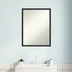 19" X 25" Non-Beveled Lucie Wood Bathroom Wall Mirror Black - Amanti Art 8 19" X 25" Non-Beveled Lucie Wood Bathroom Wall Mirror Black - Amanti Art -Bathroom Products Store GUEST 163fe5bb 0496 461c 8be2 58a87dd5227c