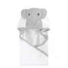 Hudson Baby Infant Cotton Animal Hooded Towel, Modern Elephant, One Size