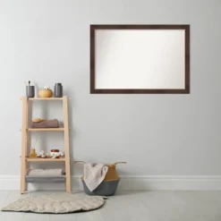 39" X 27" Non-Beveled Wildwood Brown Narrow Bathroom Wall Mirror - Amanti Art 7 39" X 27" Non-Beveled Wildwood Brown Narrow Bathroom Wall Mirror - Amanti Art -Bathroom Products Store GUEST 179a73ff 60e1 4ee1 a894 9ede62835a83