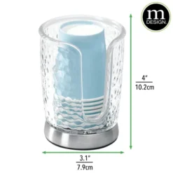 MDesign Plastic Small Disposable Paper Cup Dispenser -Bathroom Products Store GUEST 1b009b50 6450 4b3a b037 ea6a99e7e71d