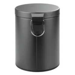 Step Can Wastebasket Matte Gray - IDESIGN