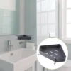 Unique Bargains Bath Corner Shower Shelves Adhesive Caddy With Hooks And Rod For Bathroom 9.57"x9.57"x1.97" 2 Sets -Bathroom Products Store GUEST 1bec053d 14c3 4c4f a06b 4d13b9c3716a