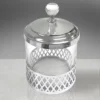 Mesh Cotton Jar Silver - Popular Bath Popular Home -Bathroom Products Store GUEST 1cf92958 81ff 4682 95ed 987ae8a8a527