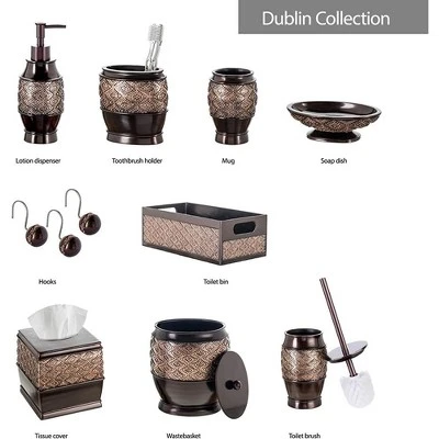 Creative Scents Dublin Brown 6-Piece Bathroom Accessories Set Creative Scents Dublin Brown 6-Piece Bathroom Accessories Set -Bathroom Products Store GUEST 1d3e9d4d 0a09 4e7b 8357 d219455e39ec