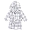 Hudson Baby Infant Plush Animal Face Bathrobe, Gray Plaid, 0-9 Months -Bathroom Products Store GUEST 1f4a866f f092 4a4b b7ec 68606c6a0492