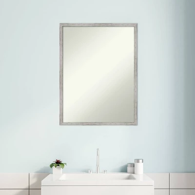 19" x 25" Non-Beveled Shiplap White Narrow Wood Bathroom Wall Mirror - Amanti Art 19" X 25" Non-Beveled Shiplap White Narrow Wood Bathroom Wall Mirror - Amanti Art -Bathroom Products Store GUEST 1f9afee0 ab9f 48c5 8c64 0327c5357c78