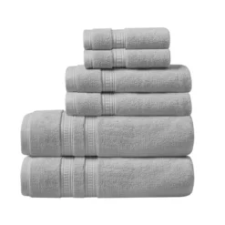 6pc Plume Cotton Feather Touch Antimicrobial Bath Towel Set - Beautyrest -Bathroom Products Store GUEST 2019c077 eab4 4237 a2cf 9f915b6dba69