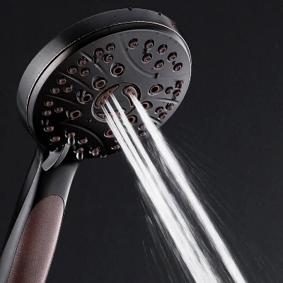 High Pressure 6 Setting Luxury Handheld Shower Head with Extra Wall Bracket Oil Rubbed Bronze - Aquabar High Pressure 6 Setting Luxury Handheld Shower Head With Extra Wall Bracket Oil Rubbed Bronze - Aquabar -Bathroom Products Store GUEST 21c08814 b67f 4fcd 8408 e427f87a076c