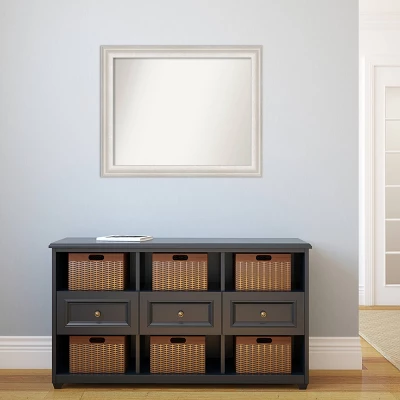 33" x 27" Non-Beveled Trio White Wash Silver Bathroom Wall Mirror - Amanti Art 33" X 27" Non-Beveled Trio White Wash Silver Bathroom Wall Mirror - Amanti Art -Bathroom Products Store GUEST 229ea8fb 6f50 46e3 8f96 0f7760bc7b0e