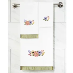 3pc Verano Design Embellished Towel Set White - Linum Home Textiles 5 3pc Verano Design Embellished Towel Set White - Linum Home Textiles -Bathroom Products Store GUEST 23a79d27 a70b 49b2 91f9 ac40789a7c03