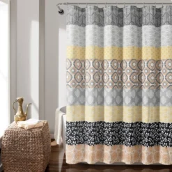 Bohemian Stripe Shower Curtain - Lush Décor -Bathroom Products Store GUEST 2462f17b 01bf 4ef0 bc92 a656474da04c