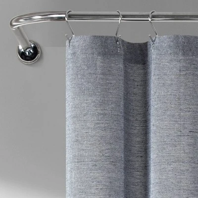 72"x72" Ombre Yarn Dyed Eco Friendly Recycled Cotton Shower Curtain Navy - Lush Décor 72"x72" Ombre Yarn Dyed Eco Friendly Recycled Cotton Shower Curtain Navy - Lush Décor -Bathroom Products Store GUEST 258a26f5 c7eb 4427 8d82 610d25cae9ec