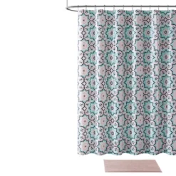 14pc Home Cora Medallion PEVA Shower Curtain Bath Set Blush - VCNY -Bathroom Products Store GUEST 259c4e9b 38d7 4d73 9c43 287ffa58dcf6