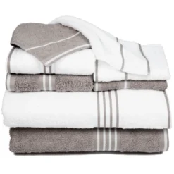 8pc Striped Bath Towel Set - Yorkshire Home -Bathroom Products Store GUEST 261ff215 bc44 4b68 bcc0 2ed367e581fa