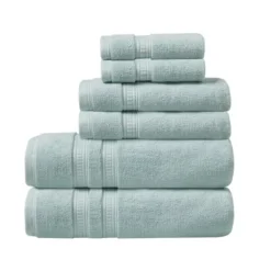 6pc Plume Cotton Feather Touch Antimicrobial Bath Towel Set - Beautyrest -Bathroom Products Store GUEST 26a3ca8c b6da 4451 b660 becb90a9cd55