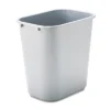 Rubbermaid Commercial Deskside Plastic Wastebasket Rectangular 7 Gal Gray 295600GY -Bathroom Products Store GUEST 270d35c3 5c90 41ee b329 06a5fa542a52