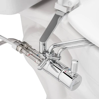 Side-Mounted All Metal Attachable Bidet with Adjustable Spray Wand Dual Temperature Silver - Brondell Side-Mounted All Metal Attachable Bidet With Adjustable Spray Wand Dual Temperature Silver - Brondell -Bathroom Products Store GUEST 273aa0c8 3f80 47d8 98ff 3f792b704536