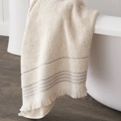 Jude Fringe Bath Towel Dark Taupe - Saturday Knight Ltd. -Bathroom Products Store GUEST 281cddfb aa7a 4de7 8977 7ee417e9d5eb