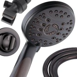High Pressure 6 Setting Luxury Handheld Shower Head With Extra Wall Bracket Oil Rubbed Bronze - Aquabar 8 High Pressure 6 Setting Luxury Handheld Shower Head With Extra Wall Bracket Oil Rubbed Bronze - Aquabar -Bathroom Products Store GUEST 29d05349 e729 44e2 8b50 9ec876613a30