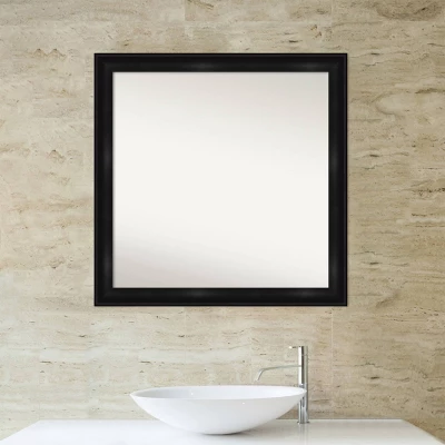 30" x 30" Non-Beveled Grand Narrow Bathroom Wall Mirror Black - Amanti Art 30" X 30" Non-Beveled Grand Narrow Bathroom Wall Mirror Black - Amanti Art -Bathroom Products Store GUEST 29fa8d73 e8fb 4786 afb9 2e7abed07ced