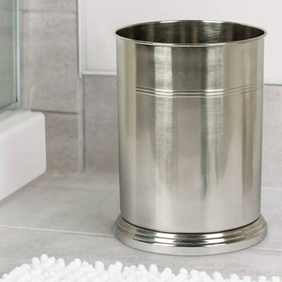 Dual Ridge Small Round Vintage Bathroom Wastebasket - Nu Steel Dual Ridge Small Round Vintage Bathroom Wastebasket - Nu Steel -Bathroom Products Store GUEST 2e64fc29 ed6c 42b2 aeb6 f148d5774458